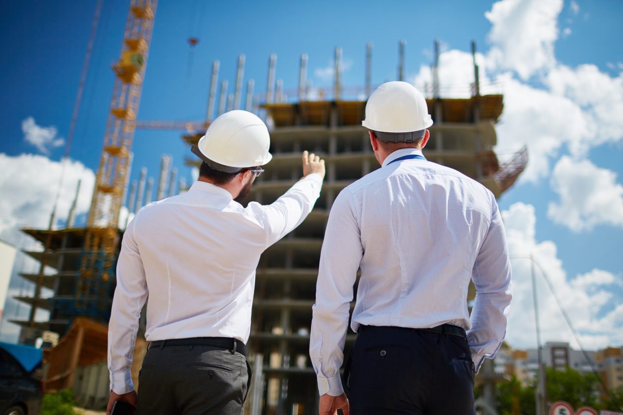 Chantier de construction à Toulon, dans le Var