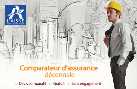 Chantier de construction à Saint-Quentin, dans l'Aisne
