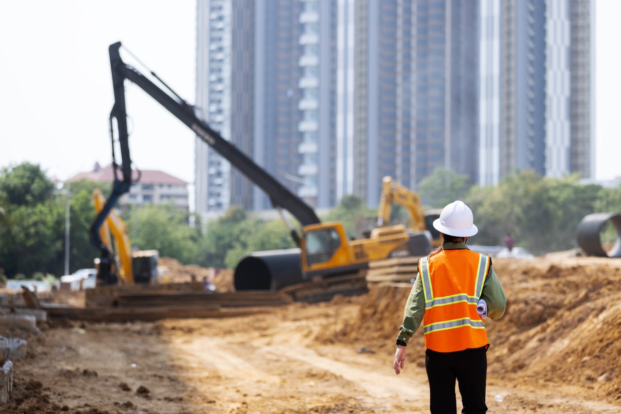 Chantier de VRD et travaux publics, terrassement et réseaux
