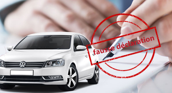 Assurance auto résiliée fausse déclaration en ligne