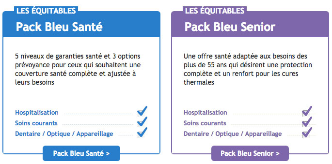 Mutuelle senior bleue